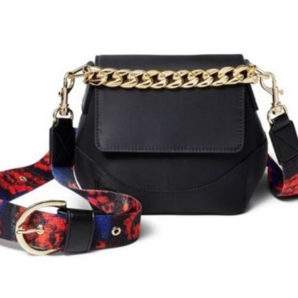 RACHEL COMEY x TARGET BLACK/RED FLORAL HANDBAG